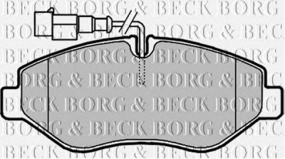 BORG & BECK bbp2024 -  Комплект тормозных колодок, дисковый тормоз